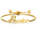 Shangjie OEM Bracelet en acier inoxydable personnalisé charmes de luxe pour bracelet bricolage bracelet 18k plaqué or 18k